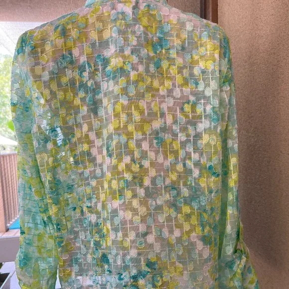 Ruby Rd. Sheer Top - Picture 2 of 7